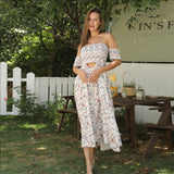 Vestido Floral Sin Tirantes Off Shoulder