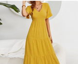 Vestido Casual Vuelo Liso