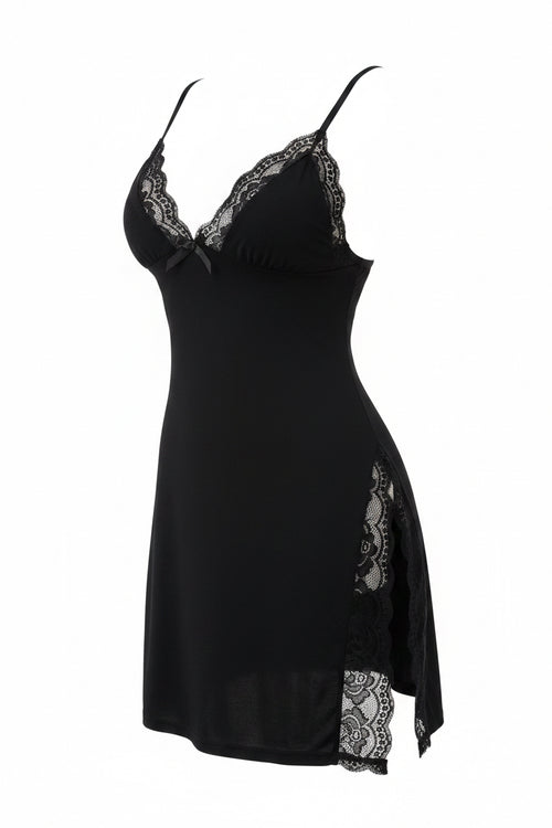 Vestido de Noche con Encaje