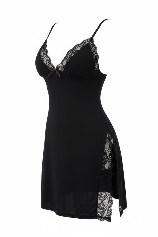 Vestido de Noche con Encaje