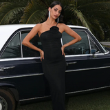 Vestido Halter Espalda Descubierta