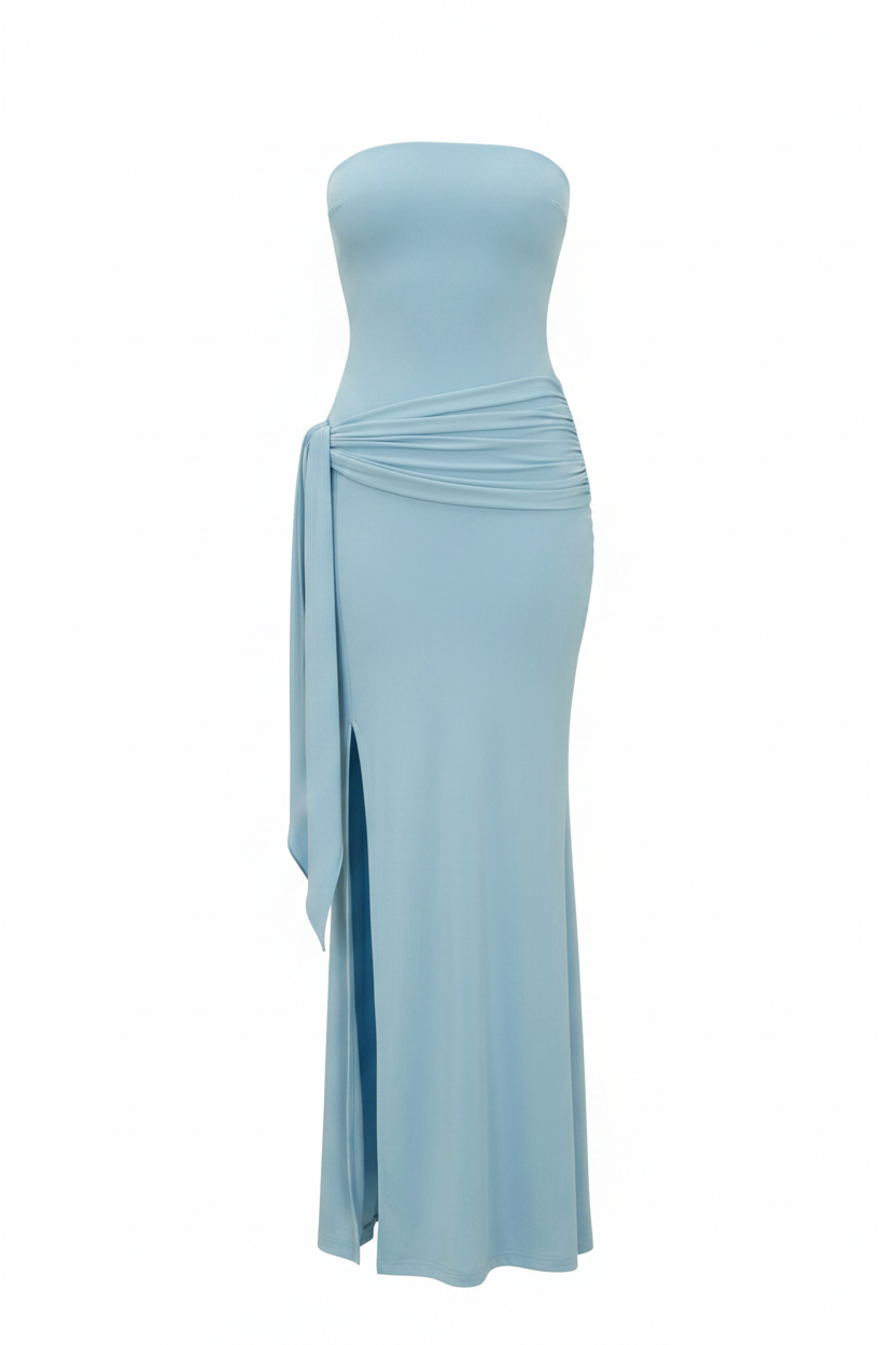Vestido Halter Espalda Descubierta